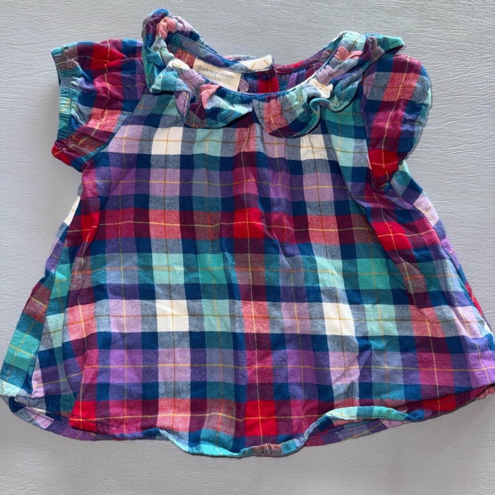 First Impressions‎ Multicolor Plaid Kids Blouse